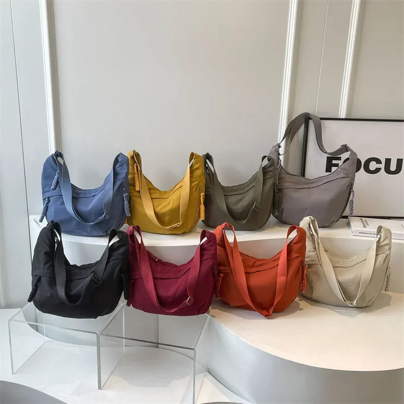 Nylon Shoulder Bag New High Capacity Women's Crossbody Messenger Bag Leisure Versatile Shoulder Hobos Bag Tote Bags for Women