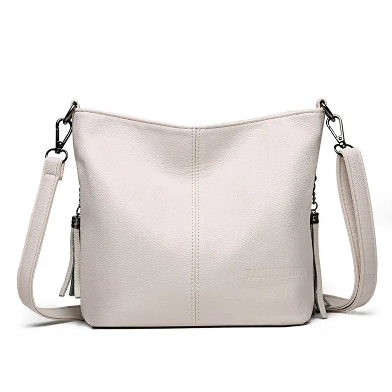 Fashion Shoulder Bags for Women Tote Bag Handbag PU Waterproof Solid Zipper Handbag Crossbody Casual Rectangle Female Pocket