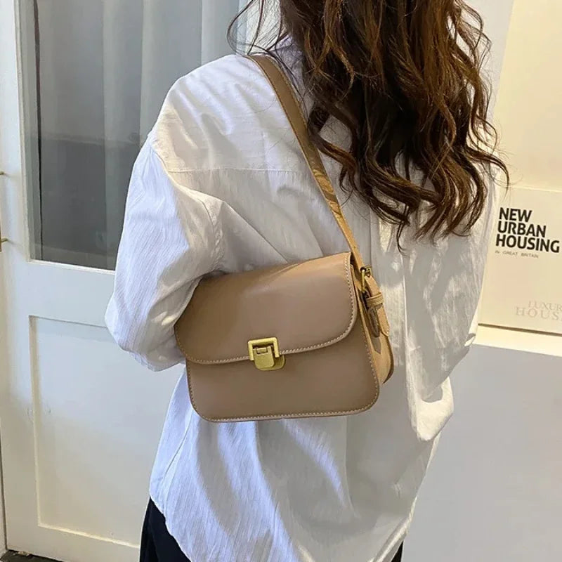 New Women's Shoulder Bag Handbag Messenger Bag Preppy Style Female Vintage Envelope Bag High Quality Briefcase Handbags