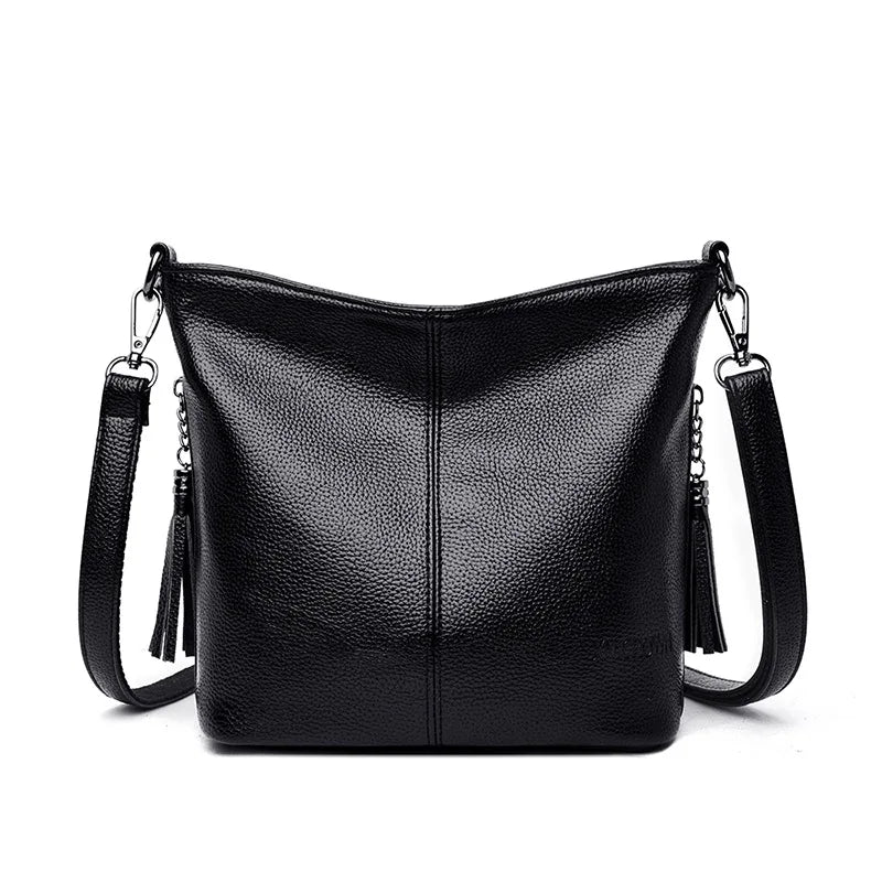 Fashion Shoulder Bags for Women Tote Bag Handbag PU Waterproof Solid Zipper Handbag Crossbody Casual Rectangle Female Pocket