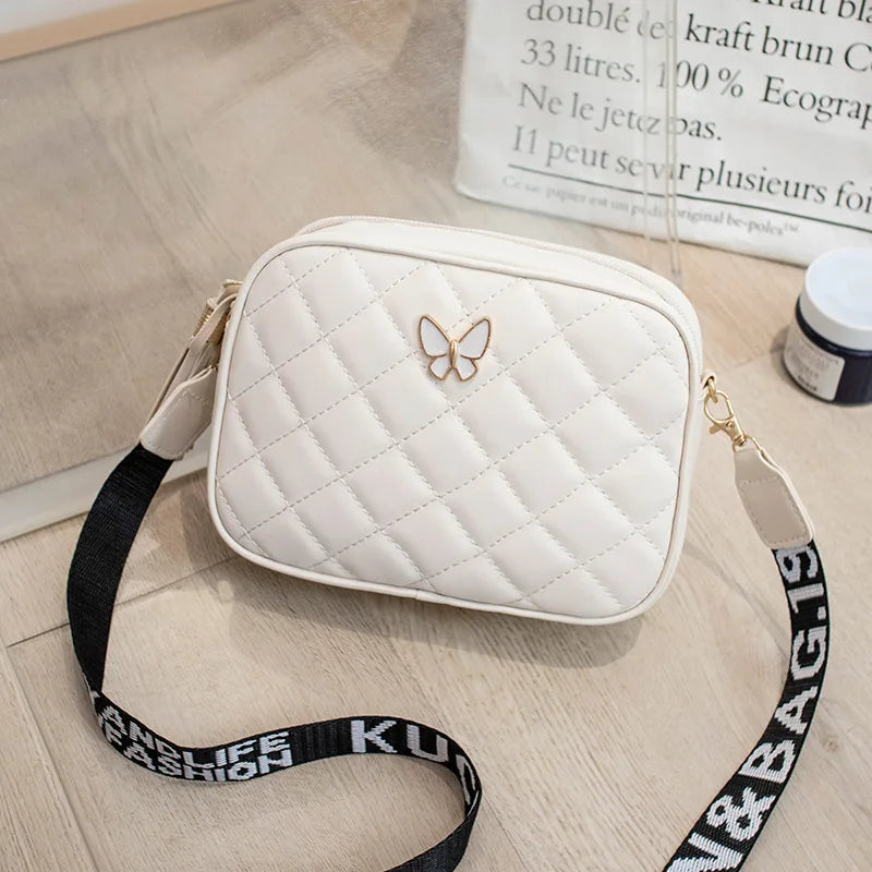 Diamond Pattern Square Shoulder Bags for Women  Fashion PU Leather Crossbody Bags Ladies Shopping Portable Handbag and Purse
