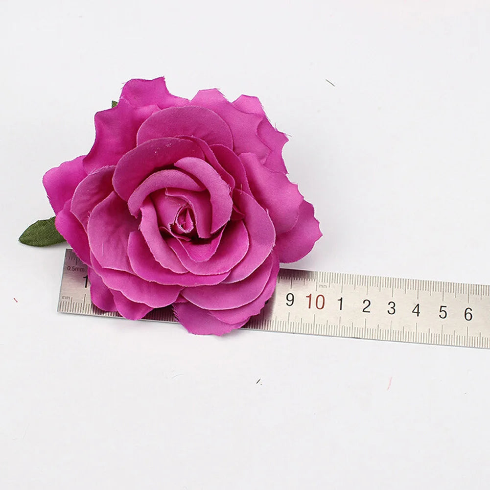 Big Rose Flower Hairpin For Bridal Wedding Simulated Flower Hair Clip Women Hawaii Holiday Diy Headdress Hair Accessories