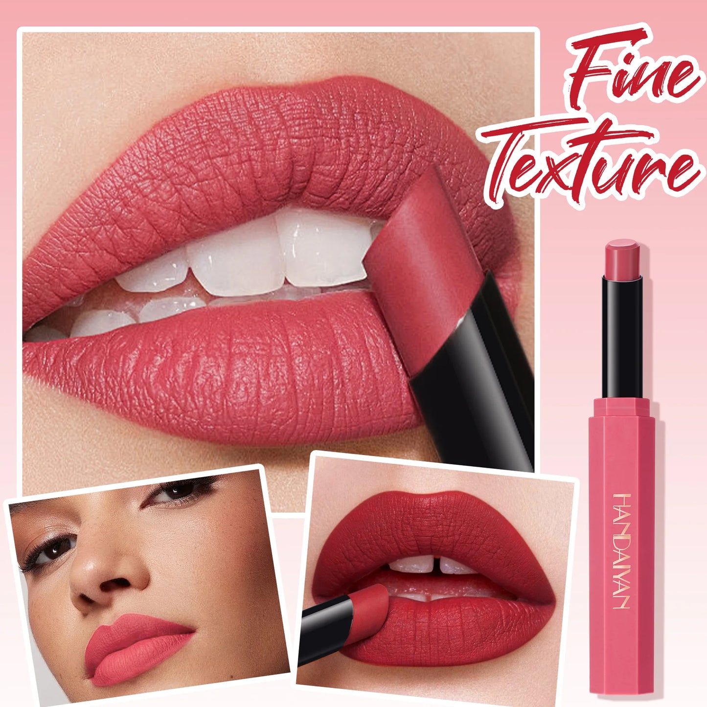 Red Matte Velvet Lipstick Waterproof Lasting Brown Lipstick Pencil Non Stick Cup Moisturize Lipstick Not Fading Sexy Lips Makeup