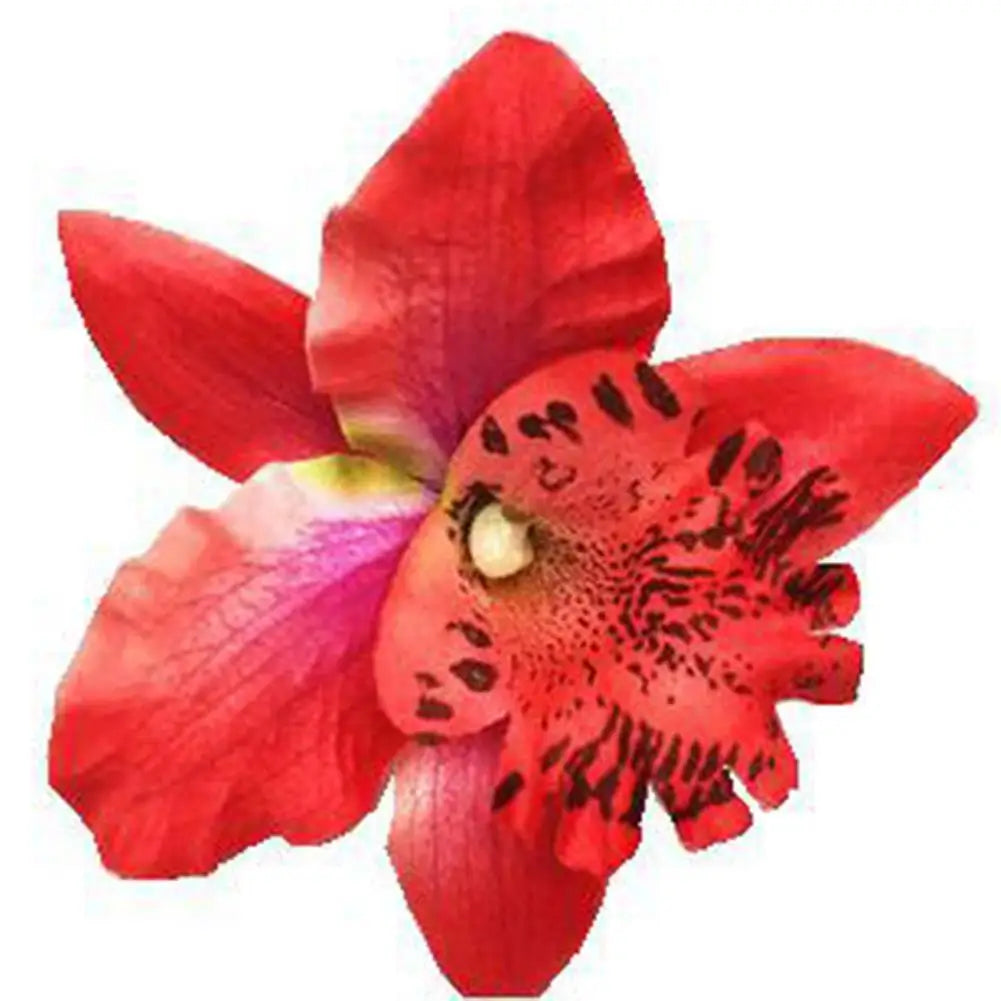 Big Rose Flower Hairpin For Bridal Wedding Simulated Flower Hair Clip Women Hawaii Holiday Diy Headdress Hair Accessories