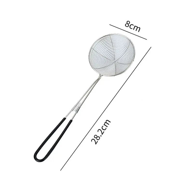 Stainless Steel Colander Sieve,Wire Skimmer Spoon With Handle For Hot Pot Eating Soup Draining Fried Pork Balls Food