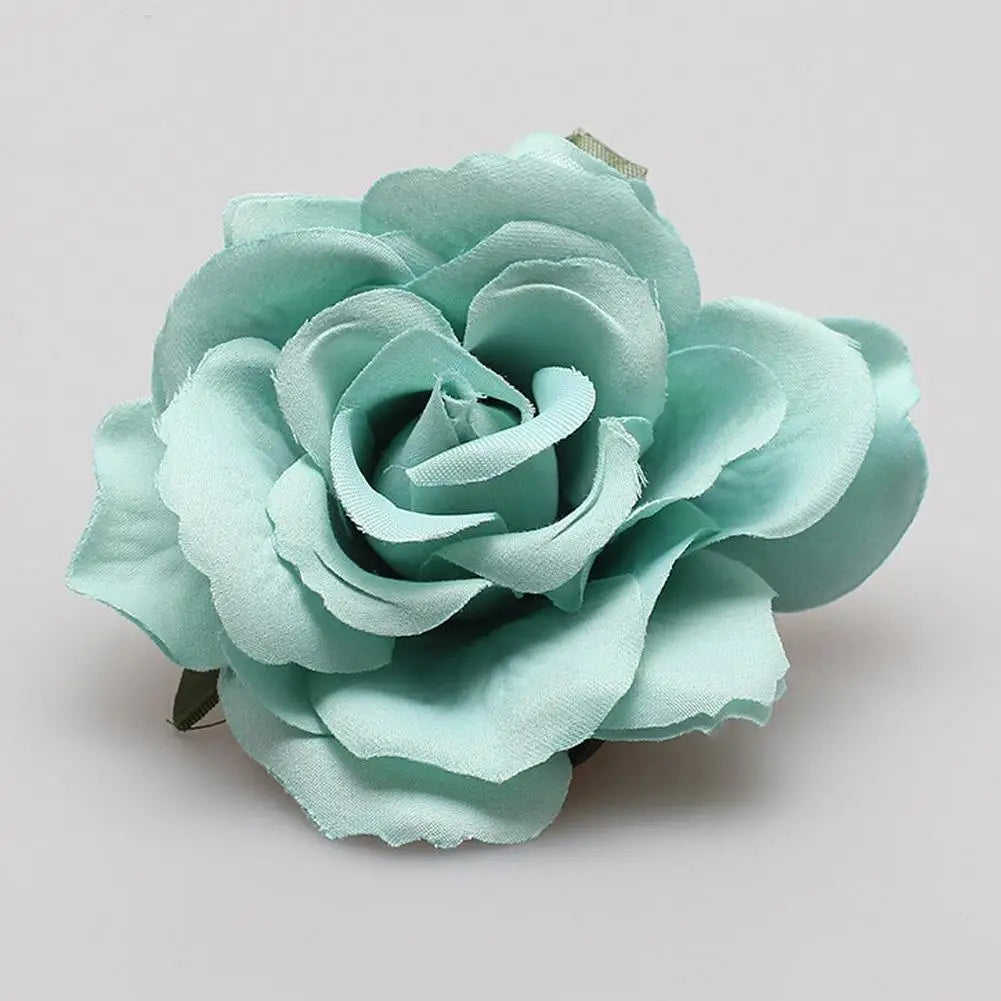 Big Rose Flower Hairpin For Bridal Wedding Simulated Flower Hair Clip Women Hawaii Holiday Diy Headdress Hair Accessories