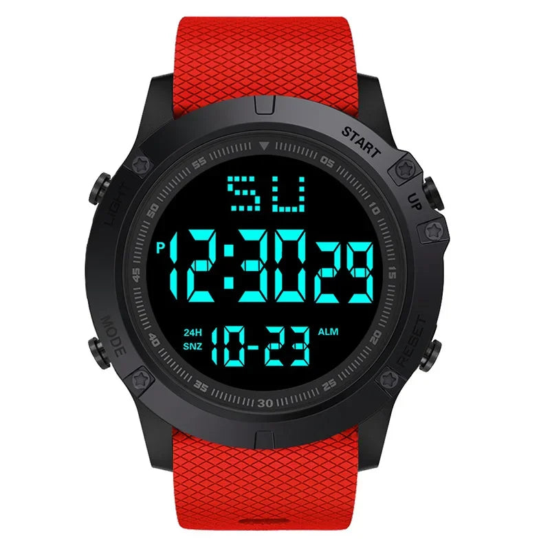 Men Sport Watch Multifunction Military Sports Watch Alarm Clock Luminous LED Digital Watch Big Dial Student Electronic Clock