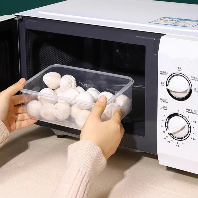 1PC 550/1000/1500/2500ml Refrigerator Food Storage Box With Plastic Lid Prepare Food Freshness Preservation Box Picnic Box