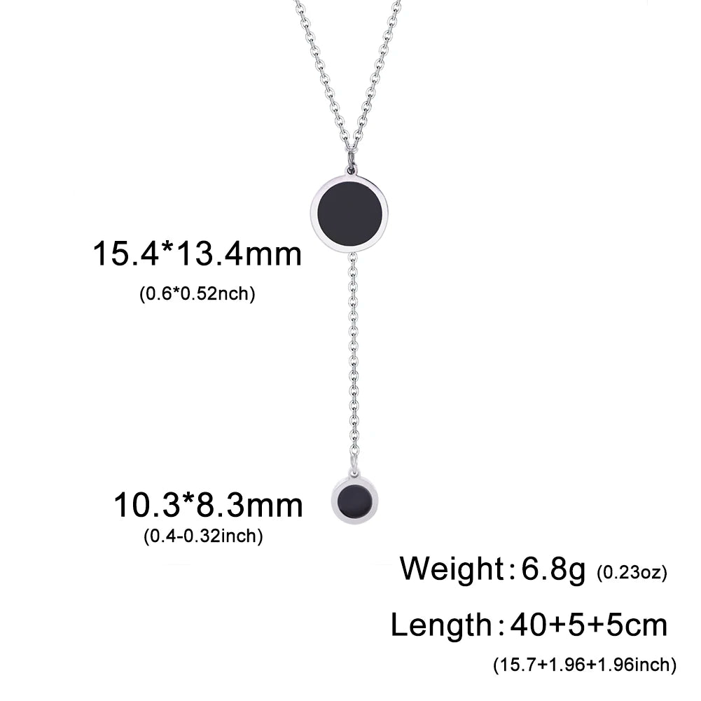 Cazador Multilayers Snake Chain Necklace Jewelry for Women Stainless Steel Disc Pendant New in Necklace Mother's Day Gift 2026
