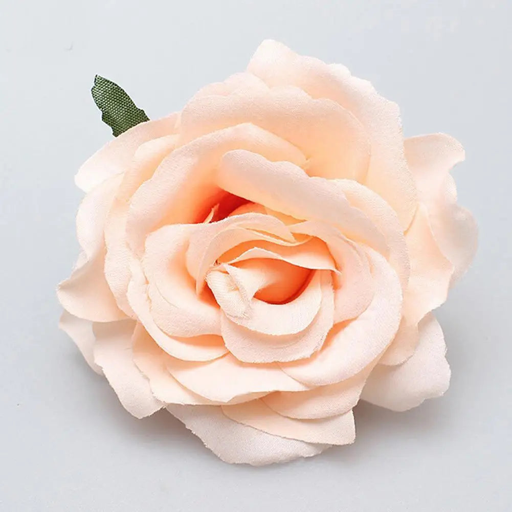 Big Rose Flower Hairpin For Bridal Wedding Simulated Flower Hair Clip Women Hawaii Holiday Diy Headdress Hair Accessories