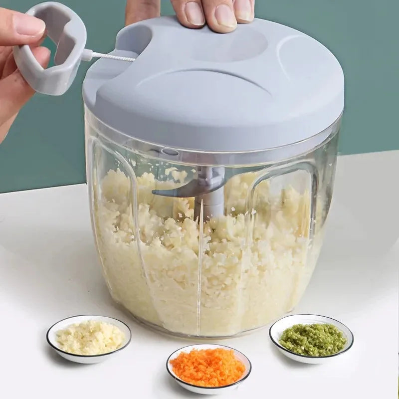Home 1pc 500/900ML Manual Hand Pull Meat Mincer Garlic Chopper Vegetable Chili Onion Cutter Kitchen Cooking Tools