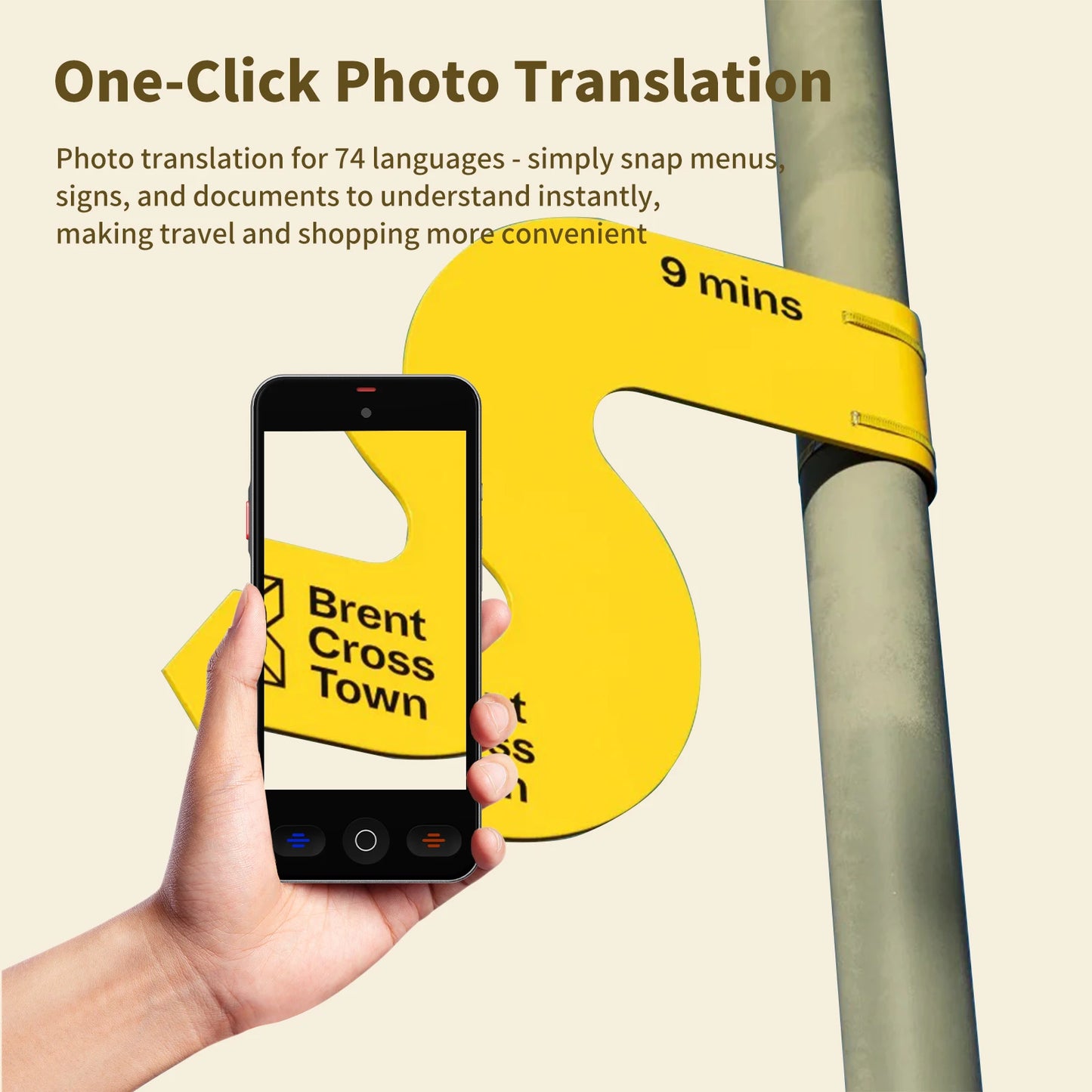 Language Translator Device with 152 Languages Voice Portable Ai  Translating Offline Translation Support Voice Video Recording