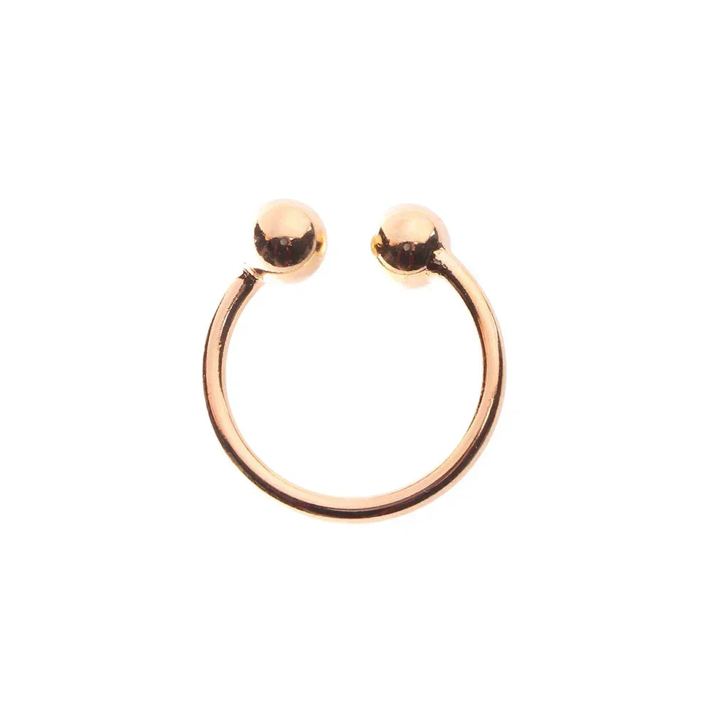 Simple Adjustable Gold & Silver Color Geometric Double Ball Rings for Women Open Knuckle Joint Beads Ring Bijou Bague Femme