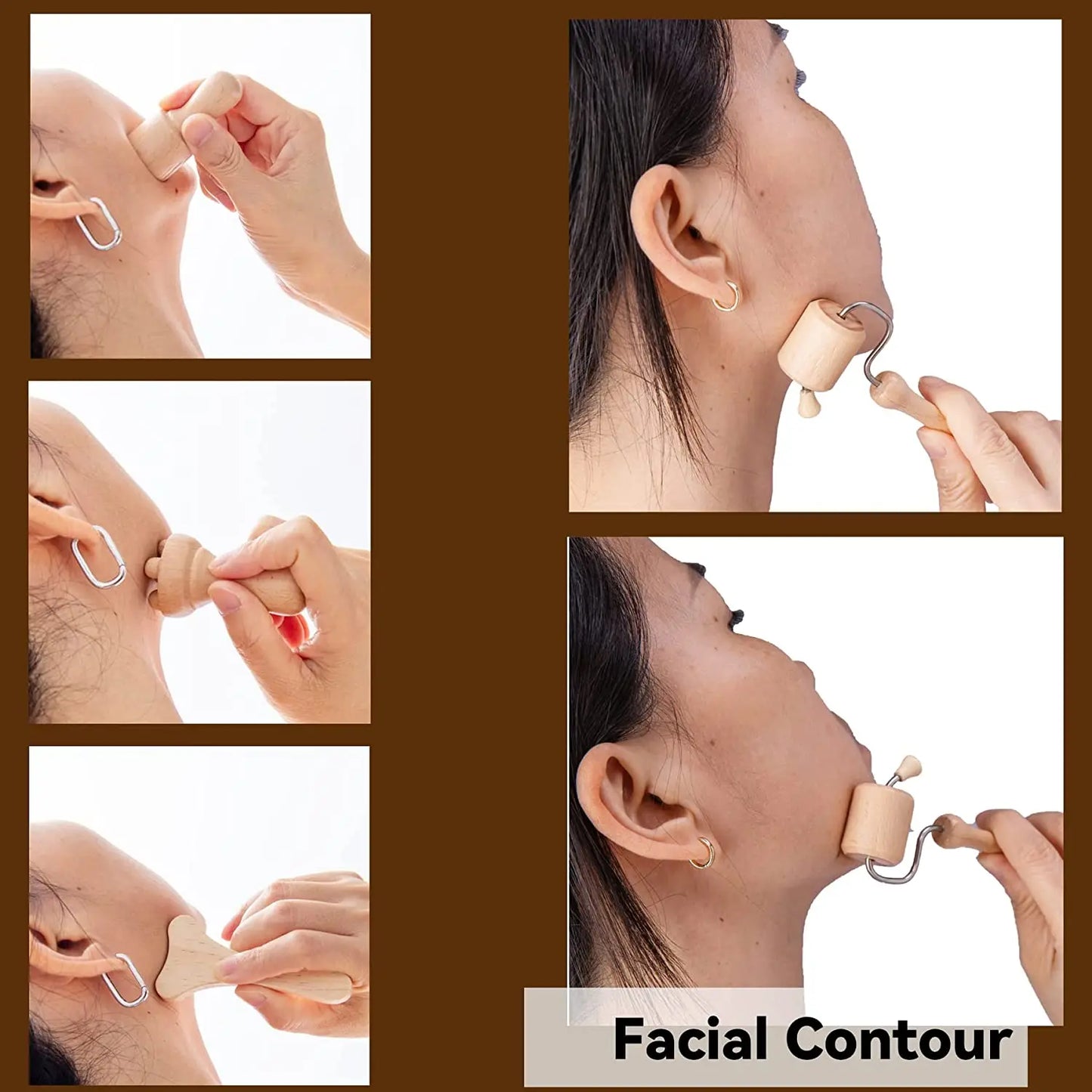 Wood Therapy Face Massager Face Lifting Maderoterapia Gua Sha Wrinkle Remover Skin Scraper Anti Cellulite Neck Lift Beautytool