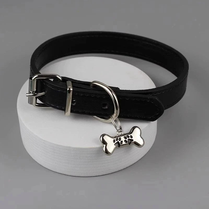 【F】Trendy Punk Colorful Dog Claw Bone Necklace For Women Exquisite PU Leather Charms Choker Sweet Cool Party Jewelry Y2K Gifts