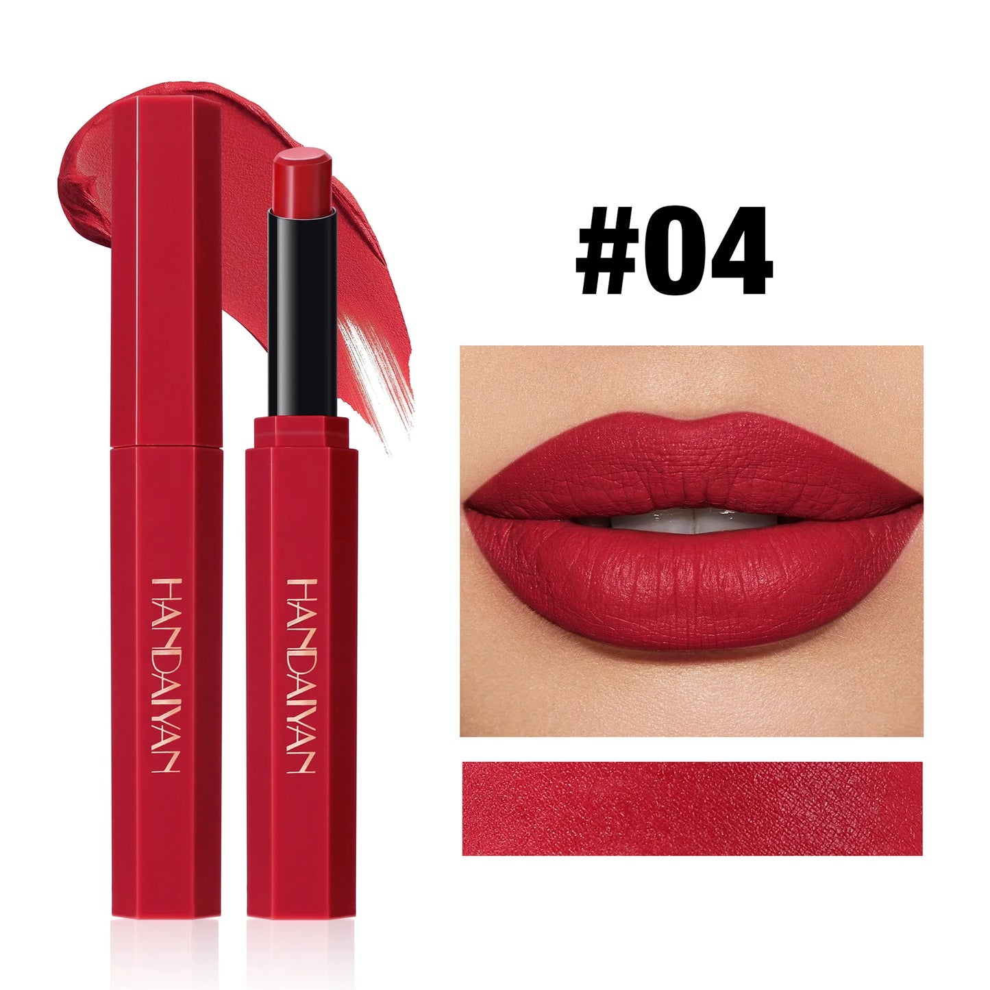 Red Matte Velvet Lipstick Waterproof Lasting Brown Lipstick Pencil Non Stick Cup Moisturize Lipstick Not Fading Sexy Lips Makeup