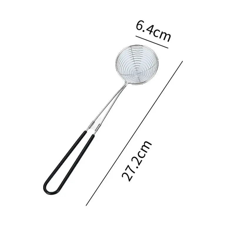 Stainless Steel Colander Sieve,Wire Skimmer Spoon With Handle For Hot Pot Eating Soup Draining Fried Pork Balls Food