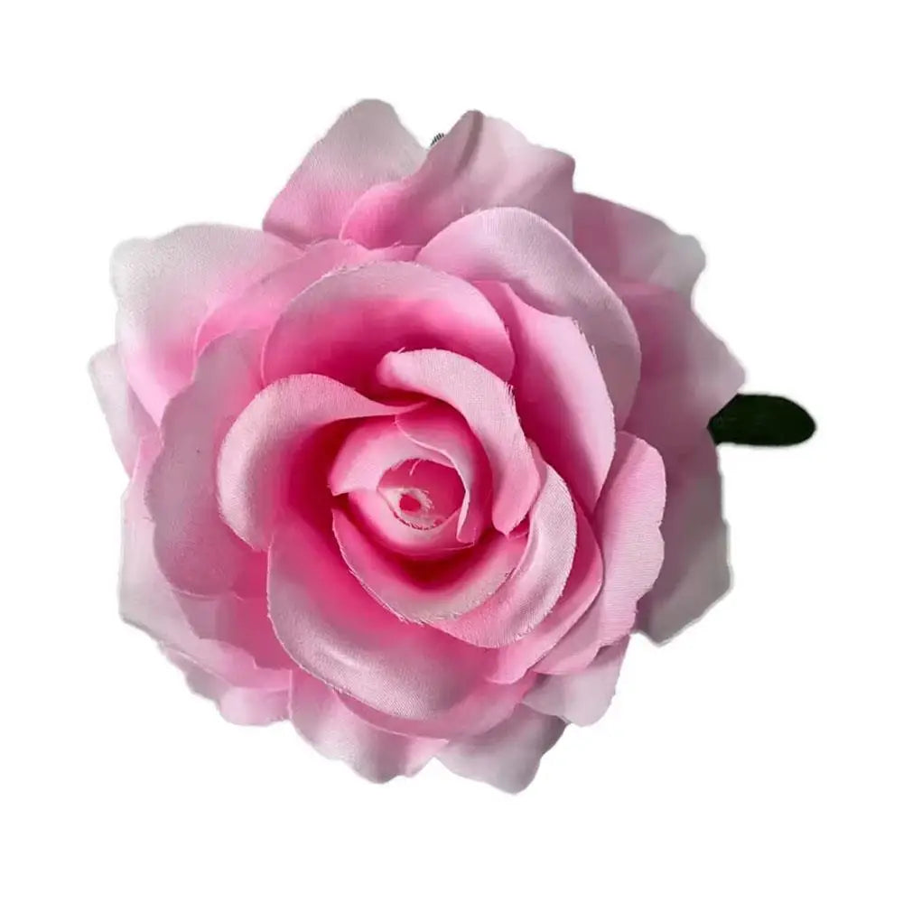 Big Rose Flower Hairpin For Bridal Wedding Simulated Flower Hair Clip Women Hawaii Holiday Diy Headdress Hair Accessories