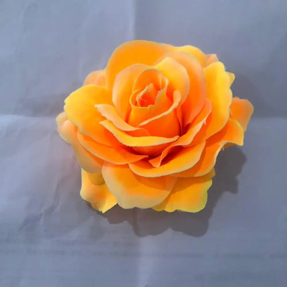 Big Rose Flower Hairpin For Bridal Wedding Simulated Flower Hair Clip Women Hawaii Holiday Diy Headdress Hair Accessories
