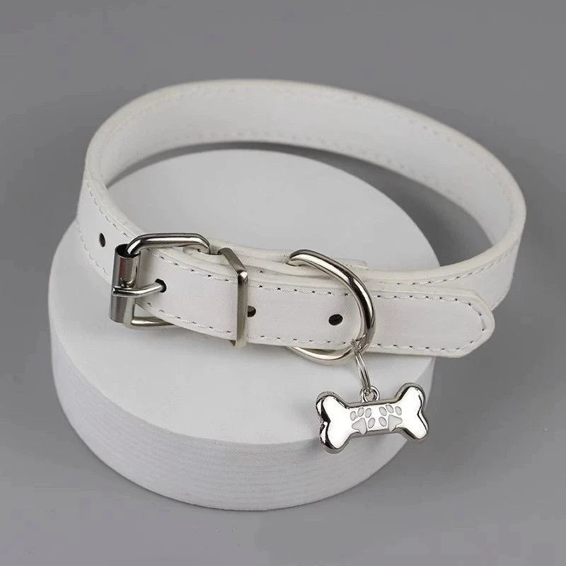 【F】Trendy Punk Colorful Dog Claw Bone Necklace For Women Exquisite PU Leather Charms Choker Sweet Cool Party Jewelry Y2K Gifts