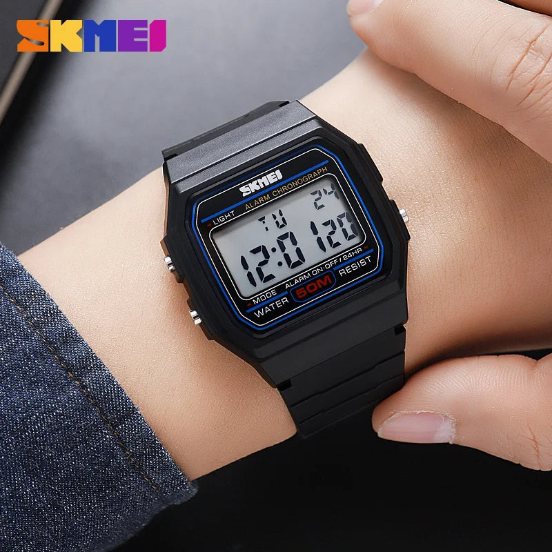 SKMEI 2042 Fashion Brand Men's Electronic Watch Outdoor Sport Multifunction Waterproof Calendar Luminous Digital Watches for Man