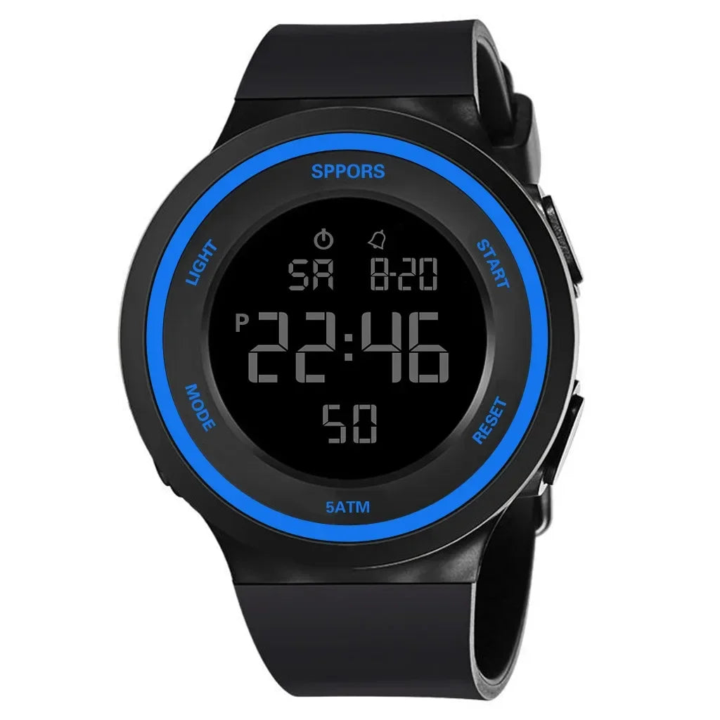 Waterproof LED Watches for Men Outdoor Sports Men Digital LED Quartz Alarm Men Wrist Watch Fashion Electronic Watch Relogio