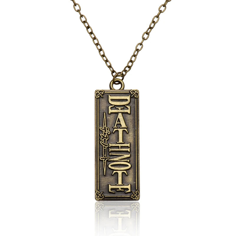 Anime Death Note Necklace Misa Amane Cosplay Halberd Pendant Necklaces Cross Halloween Choker Accessories Jewelry Gift