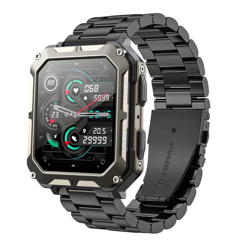 C20 PRO Smart Watch Men Bluetooth Call Outdoor Sports 1.83inch Large Screen Voice Assistant Fitness C20Pro Smartwatch