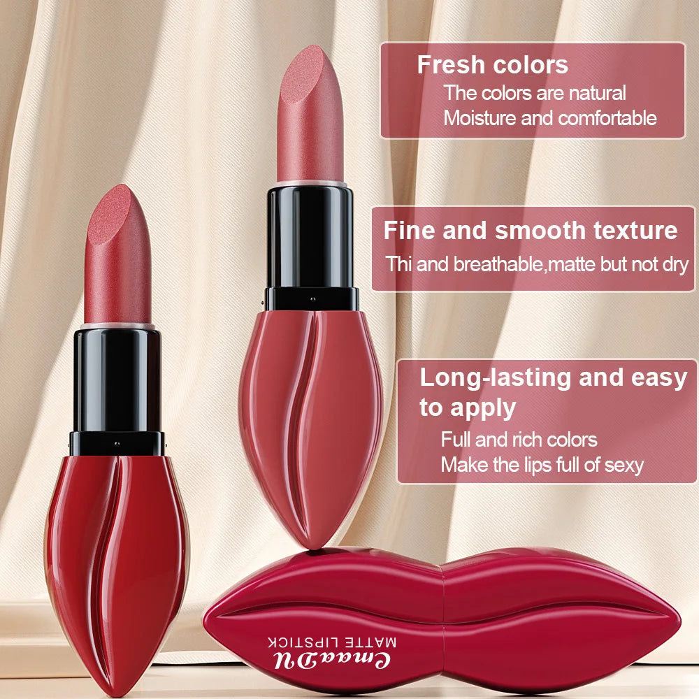 10color matte lipstick full and rich colors natural moisture comfortable fine and smooth texture long-lasting and easy to apply