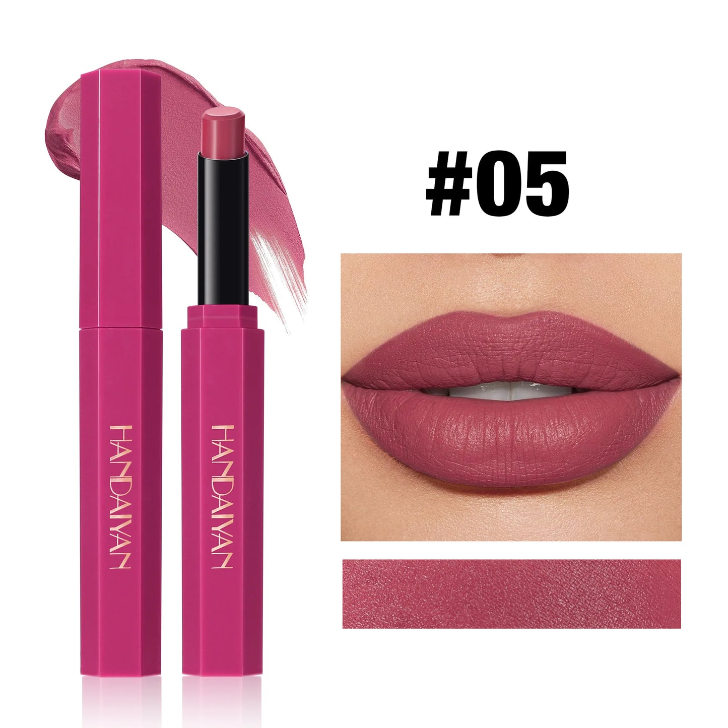 Red Matte Velvet Lipstick Waterproof Lasting Brown Lipstick Pencil Non Stick Cup Moisturize Lipstick Not Fading Sexy Lips Makeup