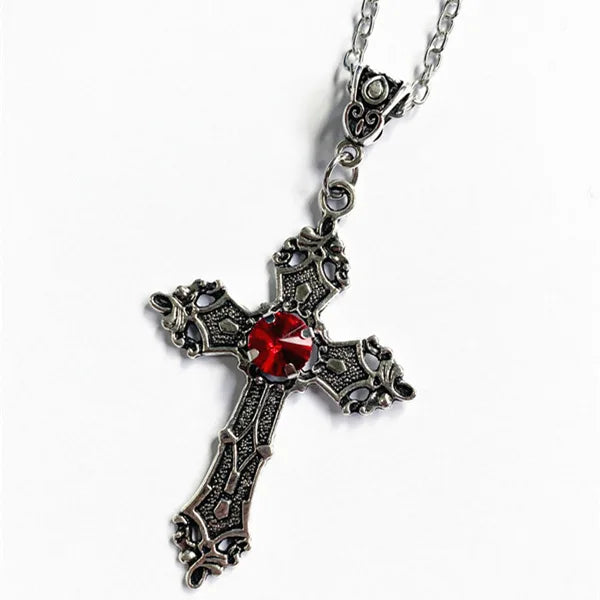 Anime Death Note Necklace Misa Amane Cosplay Detailed Cross Pendant Choker Jewelry Accessories Props Gift