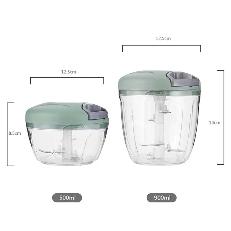 500/900ML Manual Meat Mincer Garlic Chopper Hand Crank Food Processor Vegetable Onion Cutter Garlic Press Crusher KitchenCooking