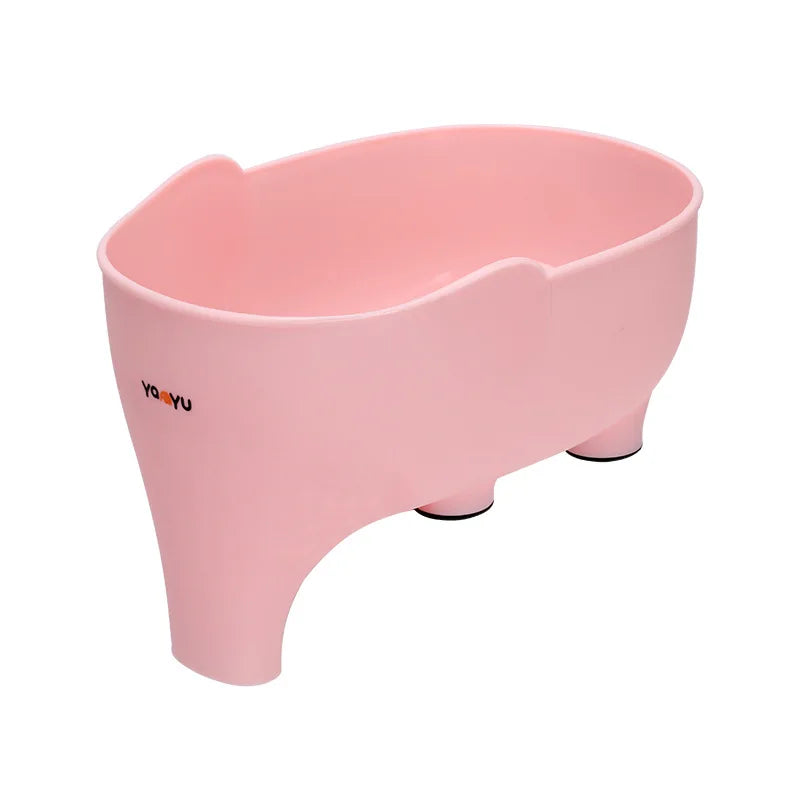 Elephant Drain Basket Multi-purpose Kitchen Storage Drain Basket Household Fruit and Vegetable Basket Plastic Drain Basket