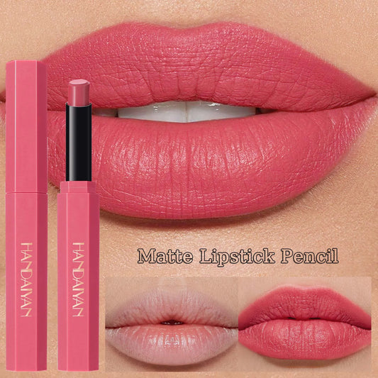 Red Matte Velvet Lipstick Waterproof Lasting Brown Lipstick Pencil Non Stick Cup Moisturize Lipstick Not Fading Sexy Lips Makeup