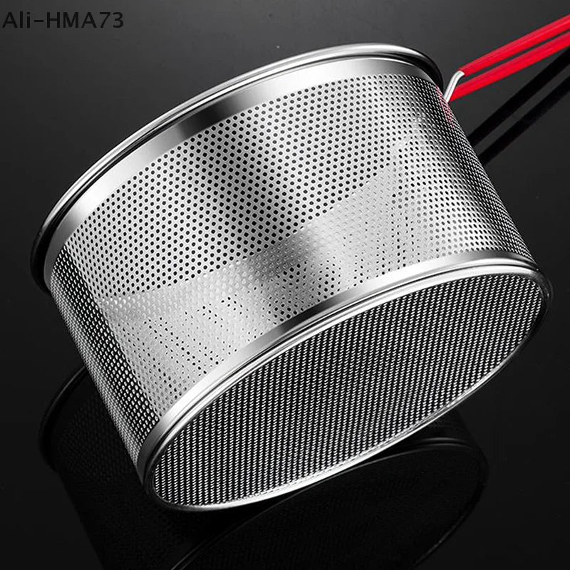 2025 1Pc 12/14/16/18/20cm Stainless Steel Fried Mesh Basket Cooking French Fries Basket Fry Pan Oil Pan Strainer Kitchen Tool