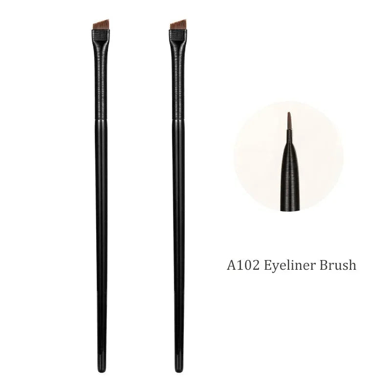 A101Brush Eyebrow A102Eyeliner Brush Professional Small Angled Eyebrow Brush Brow Contour Brush Fine Eyeliner Pen Makeup Tools